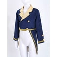 thumbnail image 4 of Eandarui Veste Queue-de-Pie pour Petits Garçons, Manches Longues, Tenue de Fête, Bleu Marine 6, 4 of 7