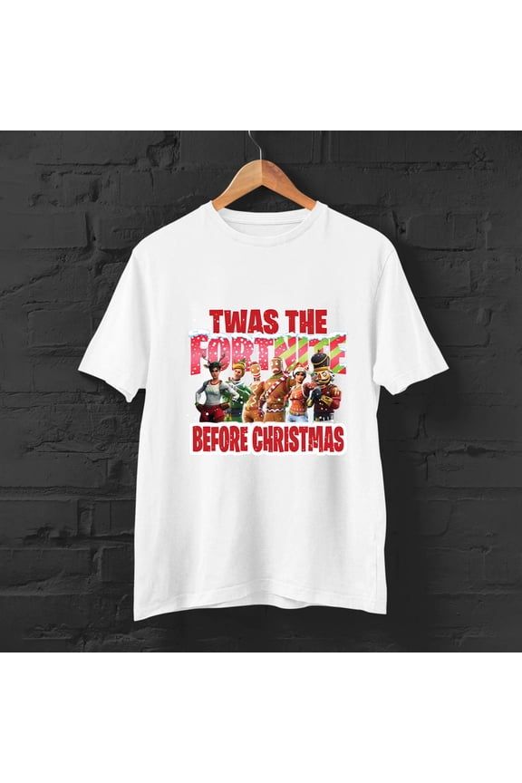 Limited Edition Twas The Fortnite Before Christmas T-Shirt-TH33631
