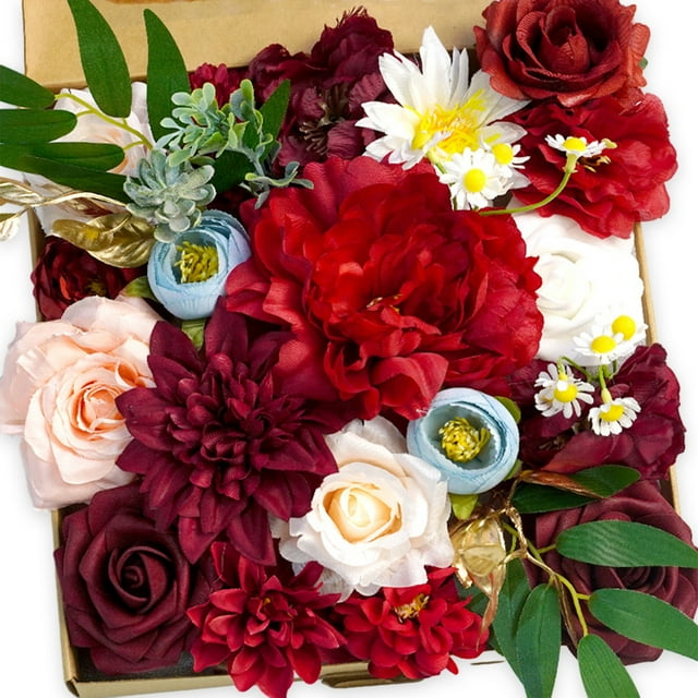 Wweixi Whimsical Blooms Low Maintenance Artificial Flower Collection Realistic 23new style LH008 1Set