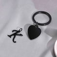 thumbnail image 4 of Llaveros de acero inoxidable con grabado personalizado para mujer, llavero con inicial de A-Z, regalo de boda conmemorativo, joyería, 4 of 4