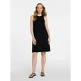 thumbnail image 3 of Time and Tru Women’s Sleeveless Knit Swing Dress, Sizes XS-XXXL, 3 of 6