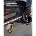 thumbnail image 3 of 24" Pressure Washer Undercarriage Cleaner, Stainless Steel Surface Cleaner for Pressure Washer, 4000 Max PSI, Angle Adjustment Gear, 7 Spray Nozzles, 2 Extended Wands for Driveway, Patio, Deck, 3 of 9