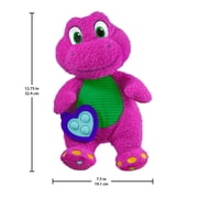 Fisher-Price Barney’s World Sensory Barney Plush Toy with Fidget Activity for Toddlers