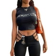 thumbnail image 2 of Women Sexy Summer Crop Tops/Vest Short Sleeve/Sleeveless Base Shirt, 2 of 9