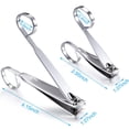 thumbnail image 2 of 4 Pcs EZ Grip Nail Clippers 360-Degree Rotating Head Scissor Grip Nail Clipper Cutter, 2 of 4