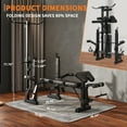 thumbnail image 2 of Heavy Duty Adjustable Weight Bench Press Set for Home Gym, Includes Squat Rack, Leg Extension, Preacher Curly Pad & Butterfly Arm, Collapsible, Multi-Function, 900lb Capacity, 2 of 7