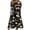 A Multicolor, variant on Women's Floral Midi Dress Short Sleeve Round Neck T Shirt Dress Tropical Vacation Beach Resort Wear Summer Casual Dresses D Multicolor L