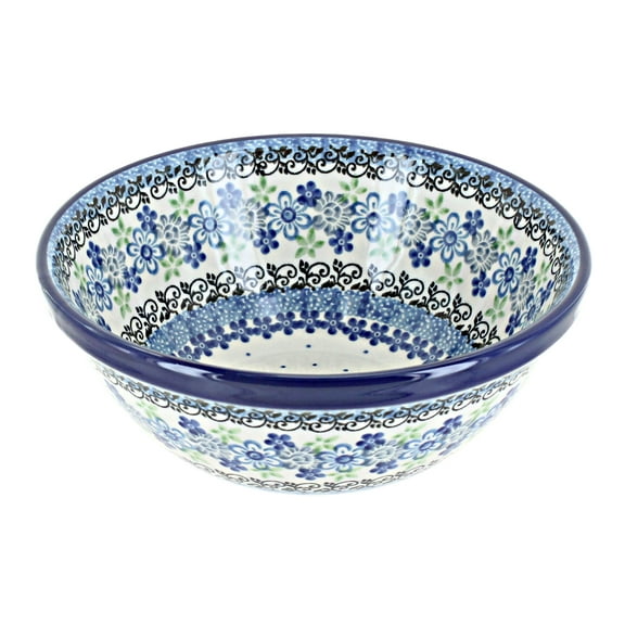 Blue Rose Polish Pottery Eliza Cereal/Soup Bowl
