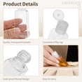 thumbnail image 4 of 150 Pcs 1 Oz Travel Bottles, Clear Refillable Containers with Flip Caps, Include 5 Plastic Funnels & 3 Label Stickers, Portable Empty Cosmetic Bottles for Shampoo, Body Wash, Face Cream, Toiletries, 4 of 6