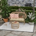 thumbnail image 2 of Jordan Manufacturing 16" x 16" Pitazzo Zinnia Orange Ikat Square Outdoor Throw Pillow with Welt (2 Pack), 2 of 9