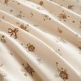 thumbnail image 4 of NAYOROOM Beige Bow Floral 100% Cotton Duvet Cover Queen Set, 3 Piece Romantic Floral Super Soft Breathable Comforter Cover, 4 of 9