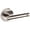 Silver, variant on Baldwin 5138190PRIV 5138 Privacy Door Lever Set - Black