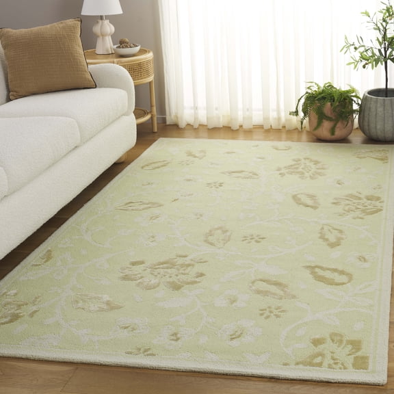 Safavieh Isaac Mizrahi Hunter Floral Wool Area Rug, Green/Brown, 5' x 8'