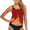 thumbnail image 5 of Qzwdhjm Swimsuit Coverups for Women Sarong Beach Bikini Wrap Semi-Sheer Short Skirt Chiffon Scarf for Summer Swimwear, 5 of 6