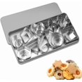 thumbnail image 1 of 30Pcs Mini Cookie Cutters Set Heart Star Flower Round Square Hexagon Oval Triangle Raindrop Diamond Shapes Cookie Cutters,Polymer Clay Cutter for Kid,Geometric Set Cut Out Biscuit Fruit Pastry Dough, 1 of 7