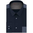 thumbnail image 1 of Calvin Klein Chemise Habillée Ajustée pour Hommes Performance à Boutons Marine 16-16 1/2, 1 of 2