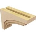 thumbnail image 5 of 4"W x 12"D x 8"H Classic Rockford Rough Cedar Woodgrain TimberThane Corbel, Primed Tan, 5 of 6
