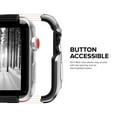 thumbnail image 2 of Zizo SHOCK Series Apple Watch 38mm Case - Military Grade Drop Tested with Metallic Bumper (Silver & Black), 2 of 6