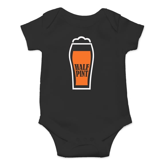 Half Pint - Daddy's Drinking Buddy - Locally Brewed - Cute One-Piece Infant Baby Bodysuit