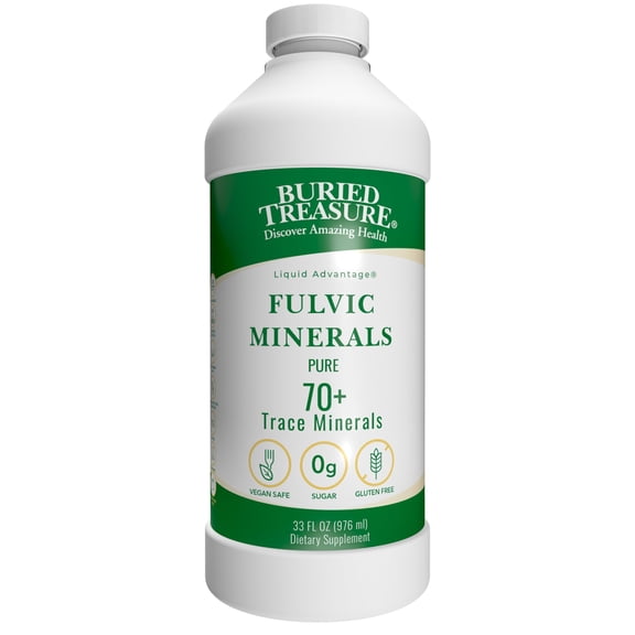 Pure Colloidal Minerals Liquid by Buried Treasure 32 oz.