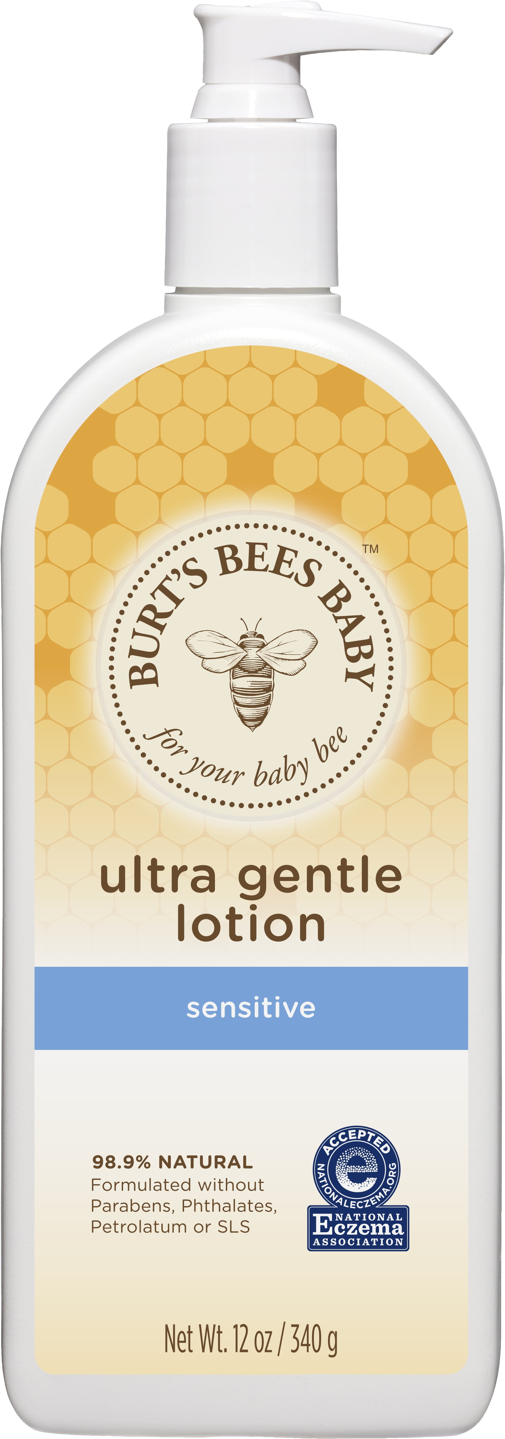 Burt's Bees Baby Ultra Gentle Lotion for Sensitive Skin, 12 oz