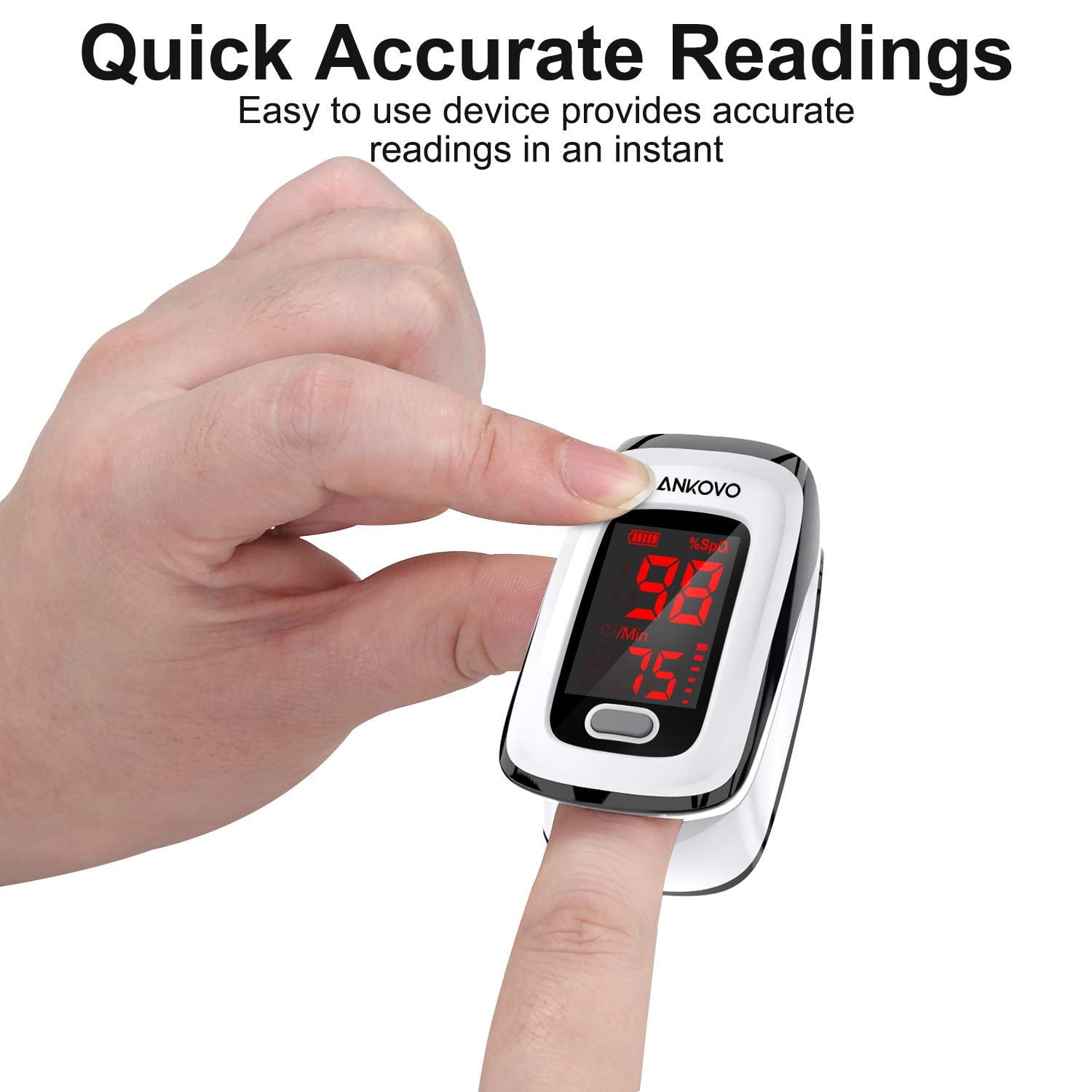ANKOVO Pulse Oximeter Fingertip Blood Oxygen Ubuy Kuwait