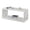 White Faux Marble, variant on Homestock Eclectic Elegance Coffee Table, Rectangular Shape With Open Bottom Shelf For Essentials, Easy Assembly, 42" X 18" X 18"-Color:White