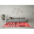 thumbnail image 3 of Ahgly Company Indoor Round Patchwork Red Transitional Area Rugs, 3' Round, 3 of 4