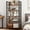 Rust, variant on 5 Tier Bookshelf, Free Standing Wooden Bookcase with Open Storage Shelves with Metal Frame, Sturdy Shelf Organization Display Rack for Living Room, Bedroom, Home Office, 62.2" Tall