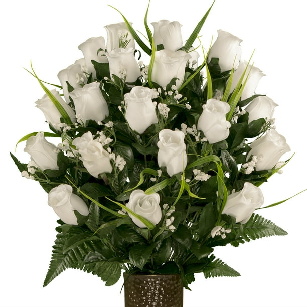 Sympathy Silks Artificial Cemetery Flowers - Realistic - Outdoor Grave