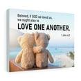 thumbnail image 4 of Scripture Walls 1 John 4:11 Love One Another Bible Verse Canvas Christian Wall Art Ready to Hang Unframed, 4 of 9
