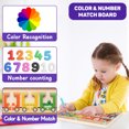 thumbnail image 4 of Color and Number Maze, Montessori Toys for 3 4 5 Year Old, Wooden Magnet Balls Puzzles,Learning Educational Sensory Toys for Toddlers and Kids Boys Girls,Christmas Stocking Stuffers for Kids, 4 of 7