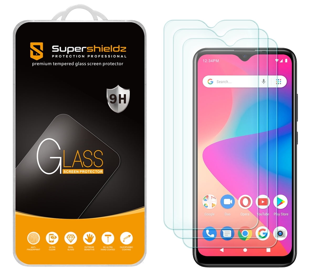 HD Clear 9H Tempered Glass Screen Protector For T-Mobile Revvl 5G / 4 / 4+ Plus