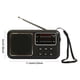 thumbnail image 2 of Radio Portátil Mini Banda De Onda Completa Batería 500mAh Receptor AM/FM Negro, 2 of 5