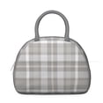 thumbnail image 4 of Geometric Plaid Lunch Tote – Abstract and Moroccan-Inspired Checkered Pattern, Insulated and Reusable Lunch Box with Fashionable Flair, 4 of 6