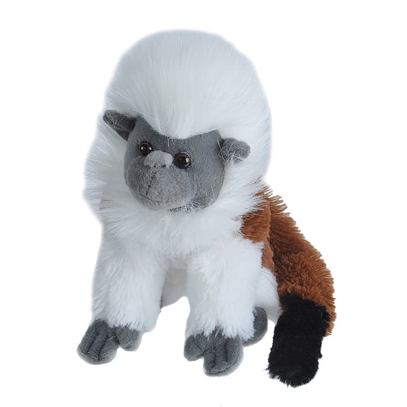 Wild Republic Cotton Top Tamarin Plush, Stuffed Animal, Plush Toy, Gifts for Kids, Cuddlekins, 8 Inches