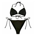 thumbnail image 2 of Bikini Ocean Pacific para Mujer Tirantes Argollas Negro Talla M 2 Piezas, 2 of 4