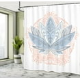 thumbnail image 4 of Ambesonne Lotus Shower Curtain, Flower Exotic Petals Print, 69"Wx70"L, Pale Azure, 4 of 4