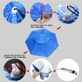 thumbnail image 5 of Fishing Umbrella Hat Hiking Beach Camping Headwear Cap Foldable Sunscreen Shade Head Umbrella, 5 of 10