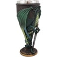 thumbnail image 4 of Ebros Ruth Thompson Dragon's Lair Skull Blade Drake 8oz Wine Goblet Chalice Cup, 4 of 5