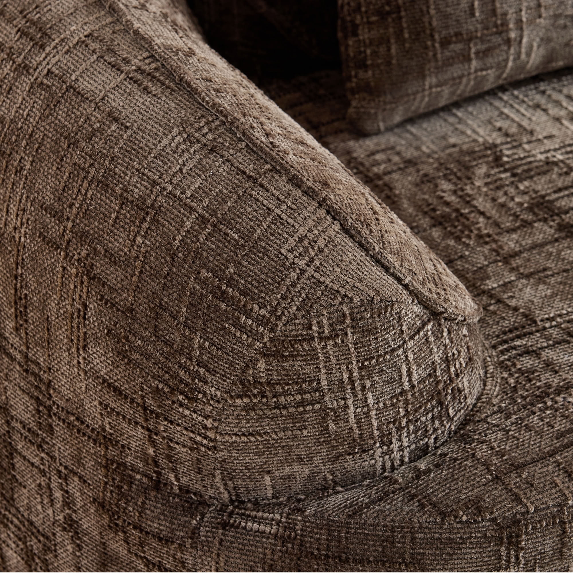 MAYEERTY Curved Compressed Loveseat Sofa, Chenille 2-Seat Upholstered Couch with 2 Pillows, No-Assembly for Small Apartment Living Room Bedroom