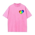 thumbnail image 4 of Yaoyar Valentine Day Print Men s Short Sleeve Shirts Heart Graphic Tees Summer Casual Tops Oversized Blouse T-Shirt, 4 of 5