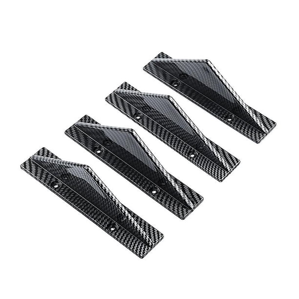 4pcs Universal Car Rear Bumper Diffuser Spoiler Carbon Fiber Abs Rear Bumper Lip Diffuser Rear Bumper Universal Car Lip