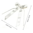 thumbnail image 2 of ELAYARD 25pcs Ribbon Bowknots for Wedding Decorations in White for Party Rooms, 2 of 5