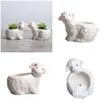 thumbnail image 2 of Creative Sheep Sentimental Planter Ceramic Container For Home Deck Inside Gardening Plant Container With Good Ventilation, 2 of 9
