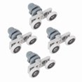 thumbnail image 1 of 4 Pack Durable Double Sliding Glass Bathroom Door Rollers Wheels (25mm), 1 of 3