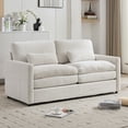 thumbnail image 6 of Jopath 68.1" Cozy Loveseat Sofa, Oversized Comfy Cloud Sofa with Double Cushion Loveseat Sofa Plush Cushion Sofa Couch for Living Room Bedroom Apartment Beige, 6 of 9