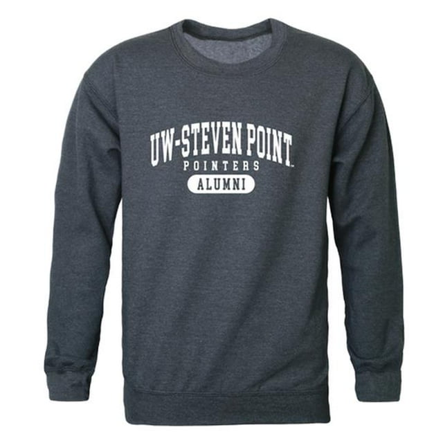 W Republic 560-412-HCH-05 Men Wisconsin Stevens Point Pointers Alumni Fleece, Heather Charcoal - 2XL