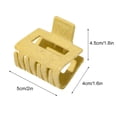 thumbnail image 3 of French Hair Claw Clip Retro Solid Color Rectangle Hair Clamp Hollow Hair Claw, 3 of 10