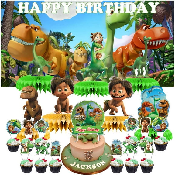 The Good Dinosaur Honeycomb Centerpieces Table Toppers Decorations for Birthday Backdrop Party Decor Supplies Banner
